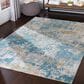 Surya Aisha 10" x 14" Light Blue, Mustard, Light Gray and Off-White Area Rug, , large
