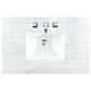 James Martin Vanities Lorelai 36" Single Vanity in Bright White with 3 cm Arctic Fall Solid Surface Top, , large