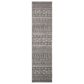 Safavieh Tulum 2" x 8" Dark Grey and Ivory Runner, , large
