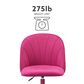 Linden Boulevard Velvet Desk Chair in Hot Pink, , large
