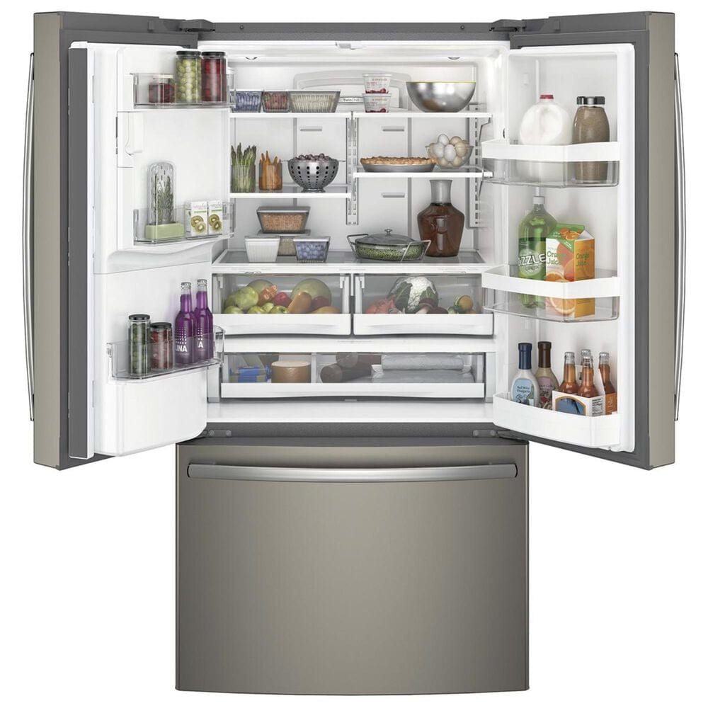 GE Appliances 27.8 Cu. Ft. French Door Refrigerator with TwinChill Evaporators in Slate, , large
