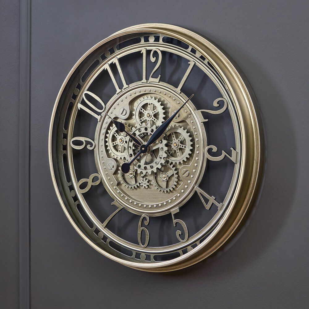 Ashley Gilover Wall Clock in Champagne, , large