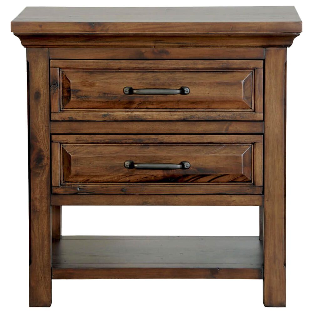 Cedar and Sage Hill Crest Nightstand in Dark Chestnut, , large