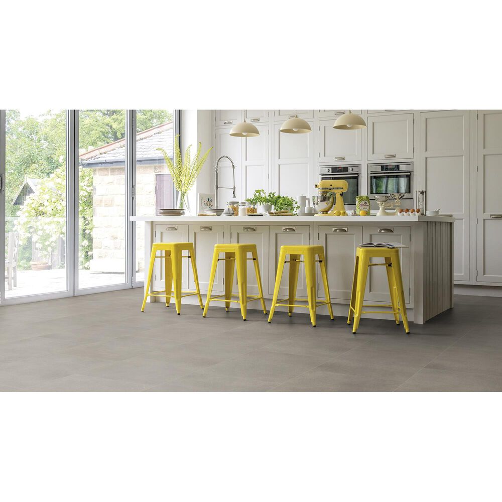 Karndean Korlok Select Metro Grey 18&quot; x 24&quot; Luxury Vinyl Tile, , large