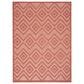 Nourison Versatile 6" x 9" Coral and Orange Indoor/Outdoor Area Rug, , large