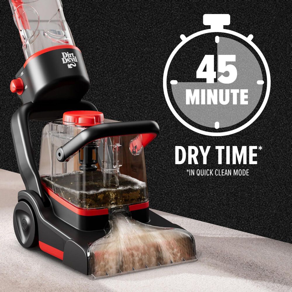 Dirt Devil Full Size Carpet Washer in Black and Red, , large