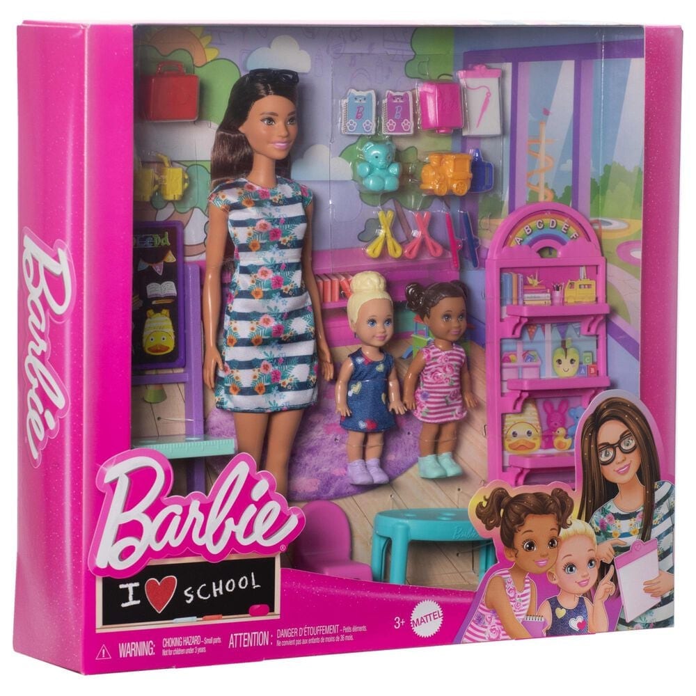 Barbie I Love School Playset - Kelly Teacher Doll in Brown and Hazel, , large
