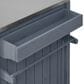 Hearth and Haven Outdoor Kitchen Island Cart with Stainless Steel Top in Grey and Blue, , large