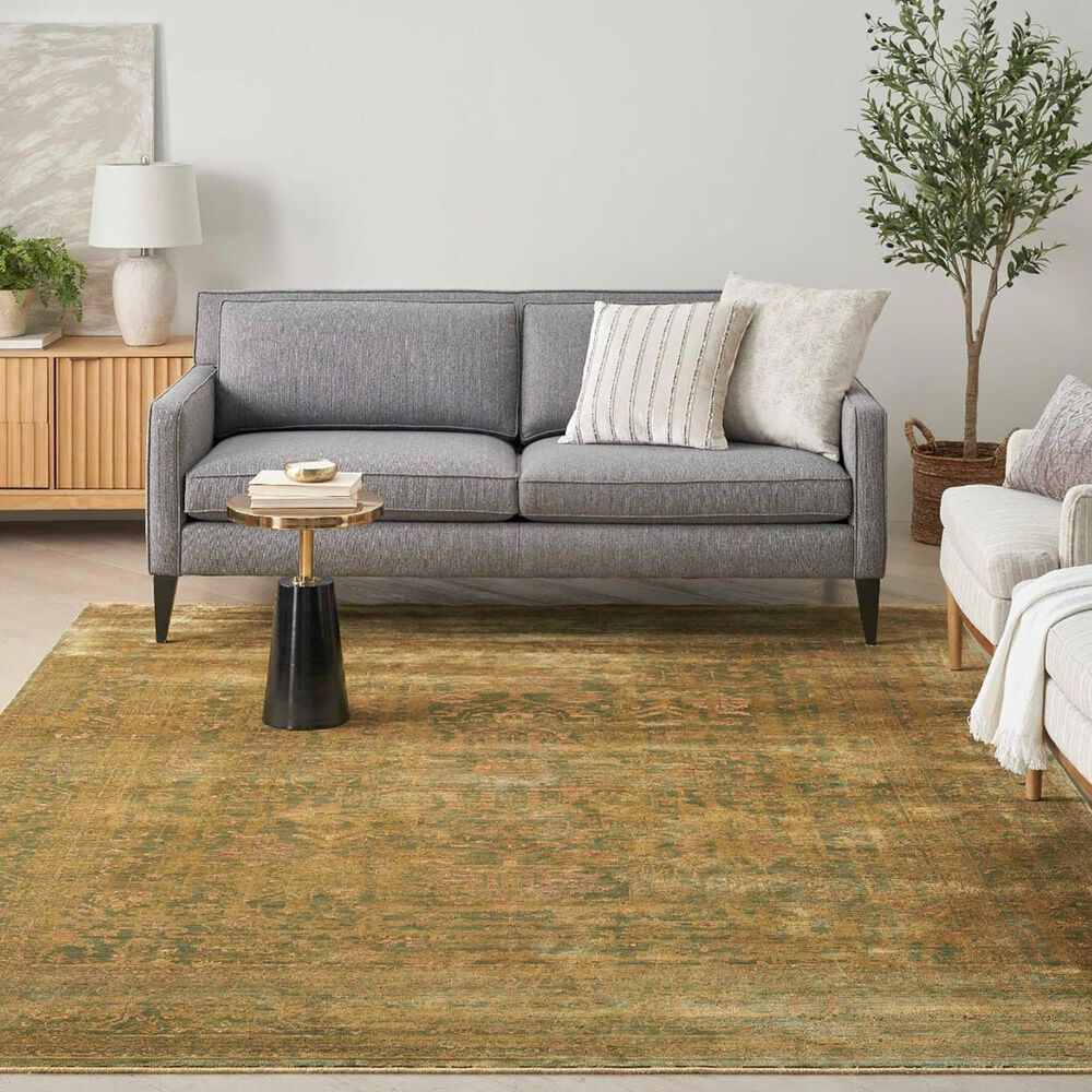 Nourison Luxurious 9&#39;10&quot; x 12&#39;6&quot; Olive Area Rug, , large