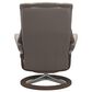 Stressless Mayfair Large Leather Chair and Ottoman in Paloma Fog, , large