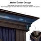 HOMLUX 12" x 20" Hardtop gazebo with double roof in Bronze, , large