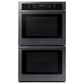 Samsung 30" Built-In Double Electric Wall Oven in Black Stainless Steel, , large