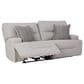 Ashley Acklen Place 2-Piece Power Symmetrical Reclining Sectional Loveseat in Pewter, , large