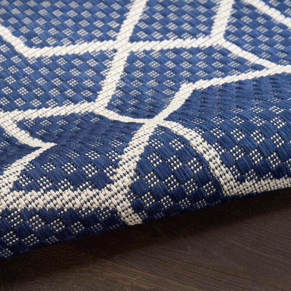 Nourison Horizon HOZ01 Navy 6&#39; x 9&#39; Indoor/Outdoor Area Rug, , large