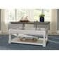 Ashley Havalance Lift Top Coffee Table in Weathered Gray and Vintage White, , large