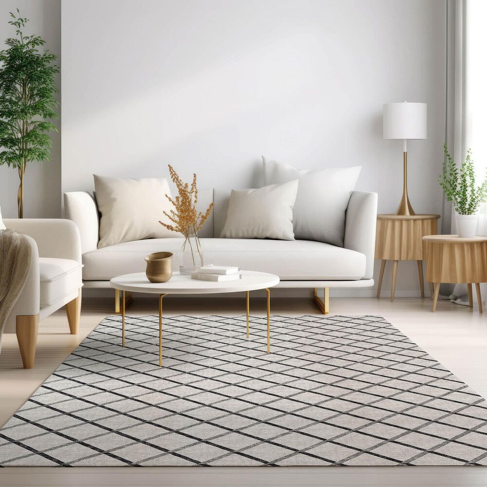 Dalyn Rug Company York 9&#39; x 12&#39; Gray Indoor/Outdoor Area Rug, , large