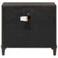 Furniture Worldwide Montclair 3 Piece Queen Panel Bedroom Set in Embossed Cocoa and Smoked Gold, , large