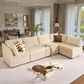 HOMLUX 5-Piece Oversize Mod Sectional in Beige, , large