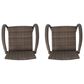 Hearth and Haven Littleton Outdoor Bar Stool in Brown and Mocha (Set of 2), , large