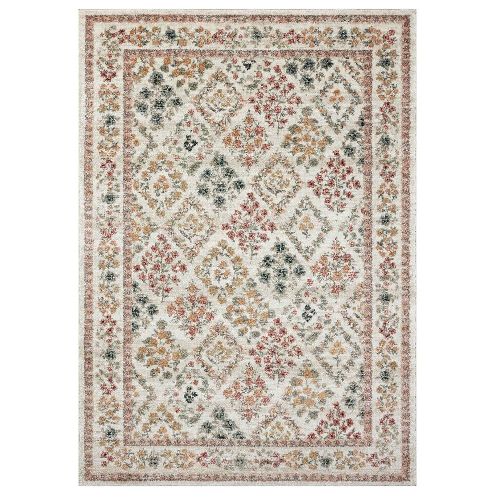 Rifle Paper Co Laurel Parquet 9"2" x 12"2" Cream Area Rug, , large
