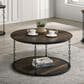 Furniture of America Linke 3-Piece Table Set in Dark Brown and Black, , large