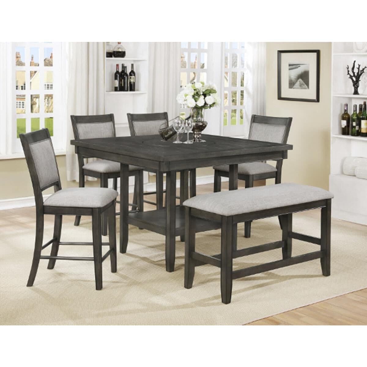 Claremont Fulton Counter Height Dining Table in Gray Table Only NFM