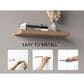 Hearth and Haven Ecco32" Floating Wall Shelf in Light Brown (Set of 2), , large