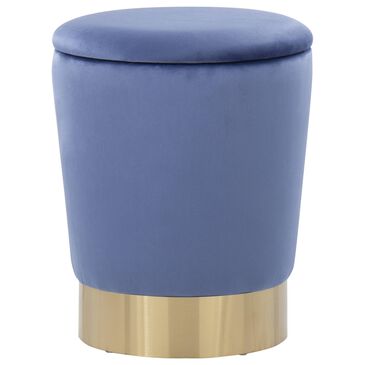 Lumisource Marcel Storage Ottoman in Blue, , large
