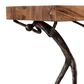 TimberHaus Atlas Small Console Table in Natural and Black, , large