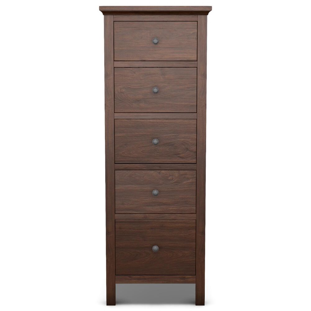 Archbold Furniture Heritage 5 Drawer Lingerie Chest in Brown Mahogany, , large