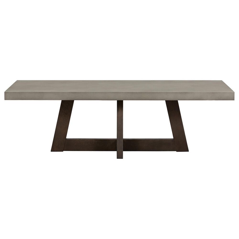 Blue River Elodie 55&quot; Concrete Coffee Table in Medium Gray and Dark Gray Oak, , large