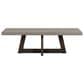 Blue River Elodie 55" Concrete Coffee Table in Medium Gray and Dark Gray Oak, , large