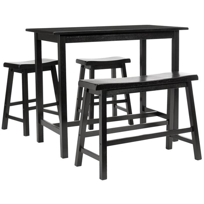 Espresso pub table set discount