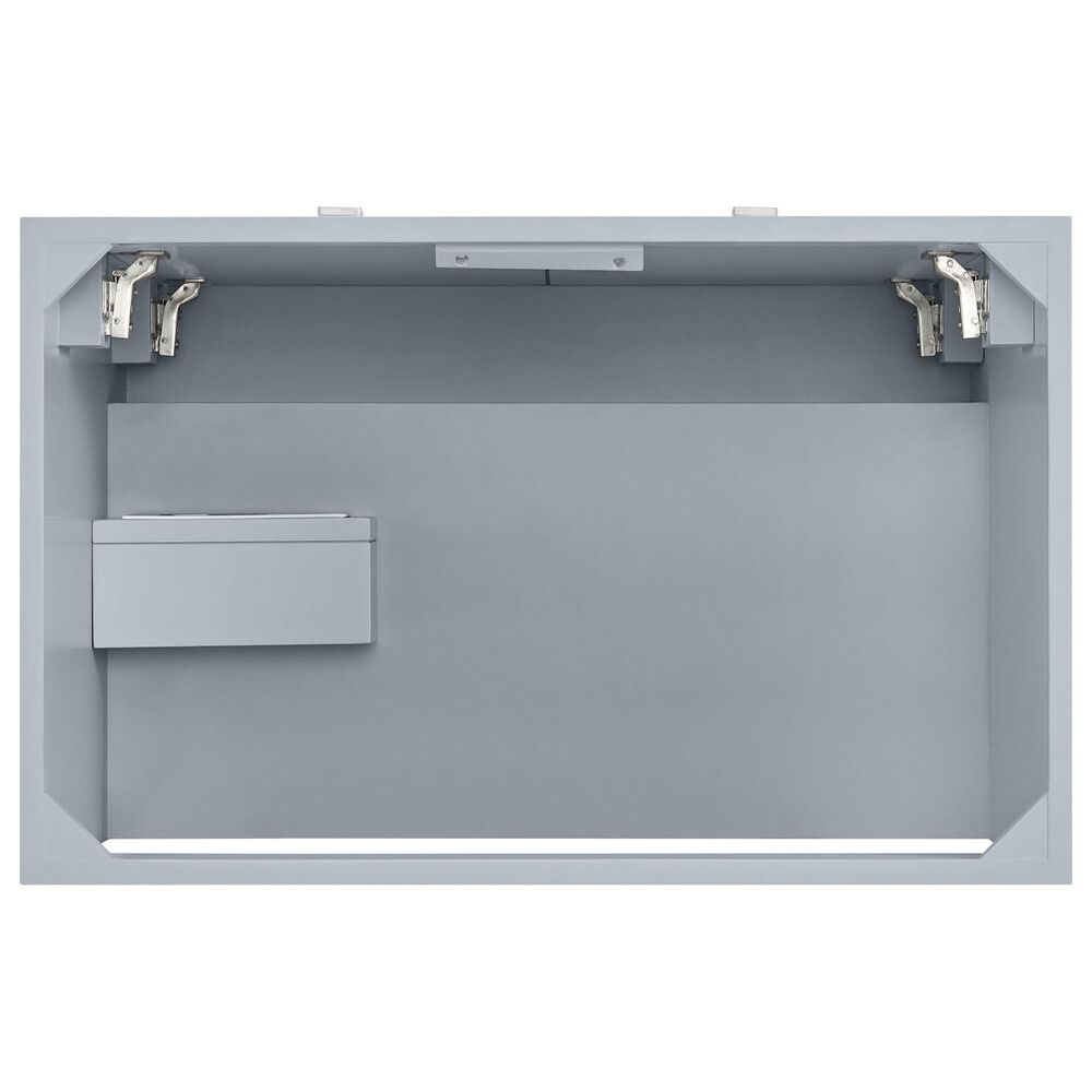 37B Kinsale 30" Single Bathroom Vanity Cabinet in Soft Blue with White Composite Stone Top and Backsplash, , large