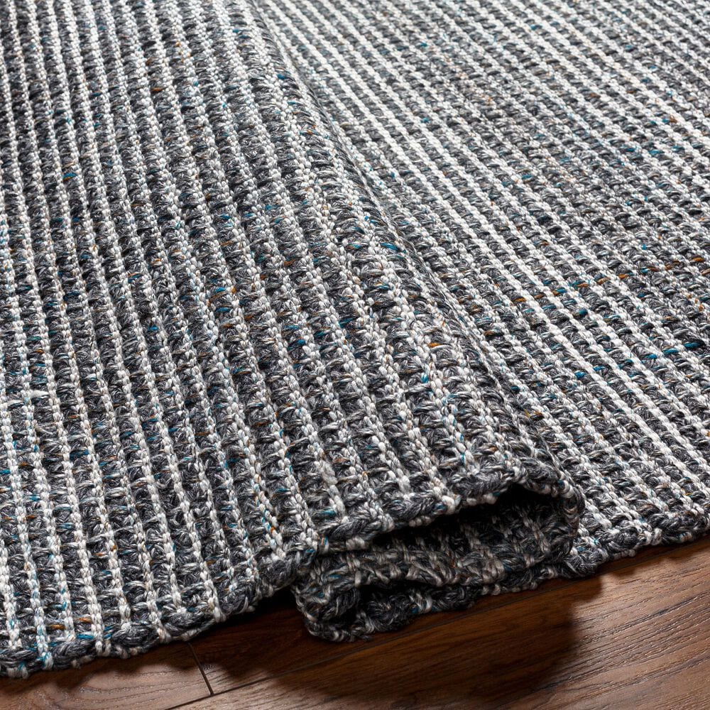 Surya Sara SRU-2301 5&#39; x 7&#39;6&quot; Light Slate, Charcoal, Brown, Seafoam, Pewter Area Rug, , large