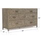 Bernhardt Highland Park Shaw 7-Drawer Dresser in Morel and Glazed Silver, , large