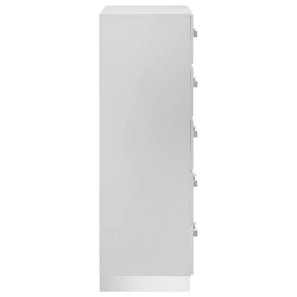 New Heritage Europa 5-Drawer Chest in White, , large