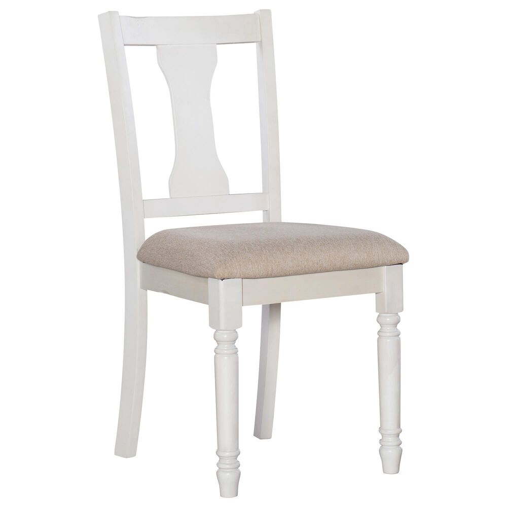 Linon Home Decor Willow Side Chair in Vanilla White, , large