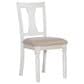 Linon Home Decor Willow Side Chair in Vanilla White, , large