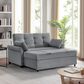 Lifestyle Solutions Hampton Queen Convertible Sofa in Grey, , large