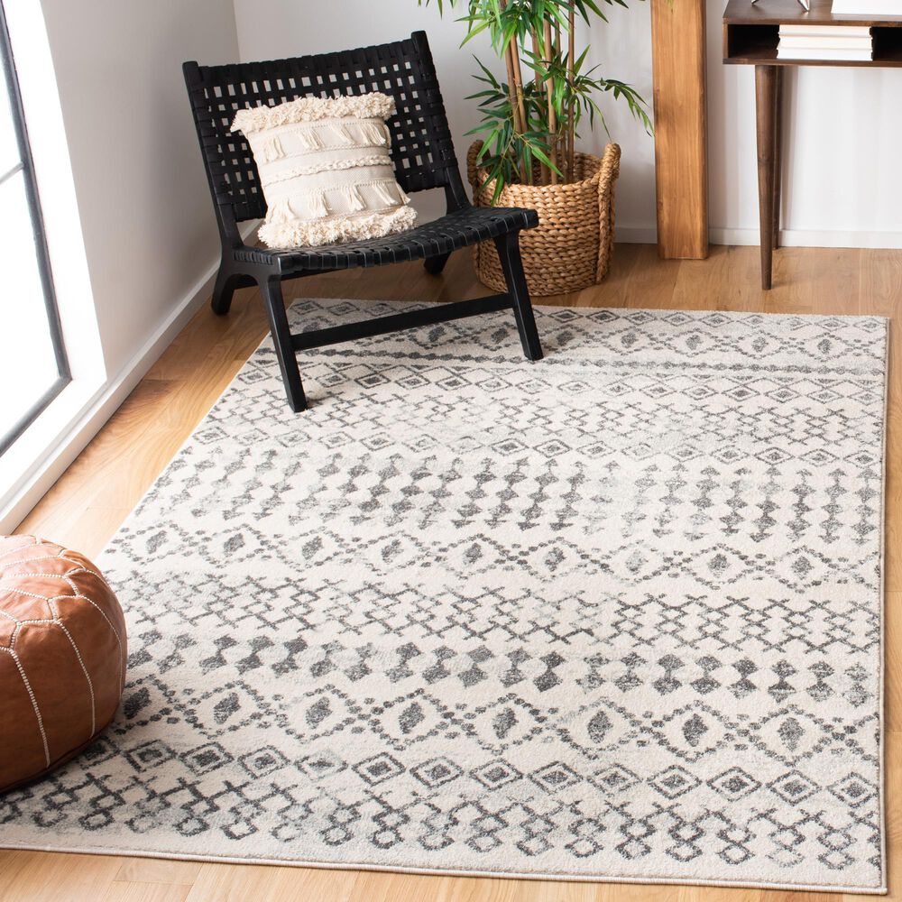 Safavieh Tulum TUL240 4&#39; x 6&#39; Ivory and Grey Area Rug, , large