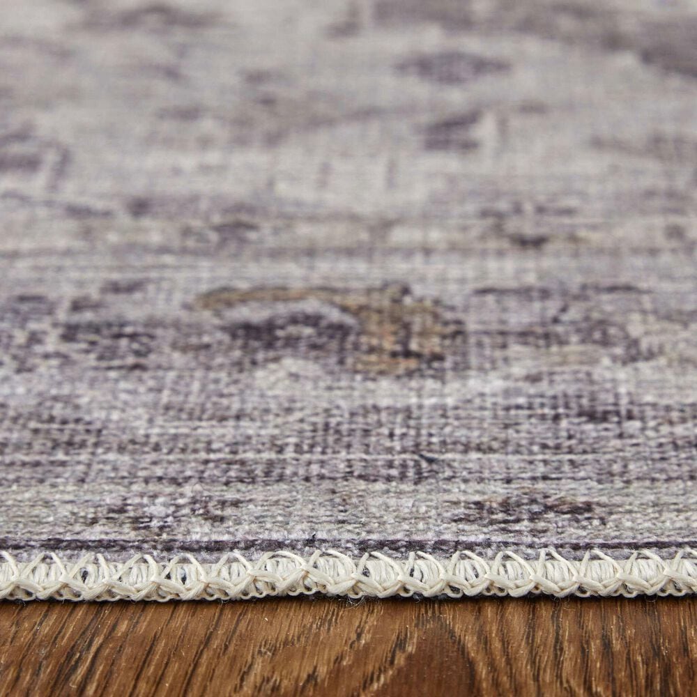 Feizy Percy 5&#39;3&quot; x 7&#39;6&quot; Gray and Ivory Area Rug, , large