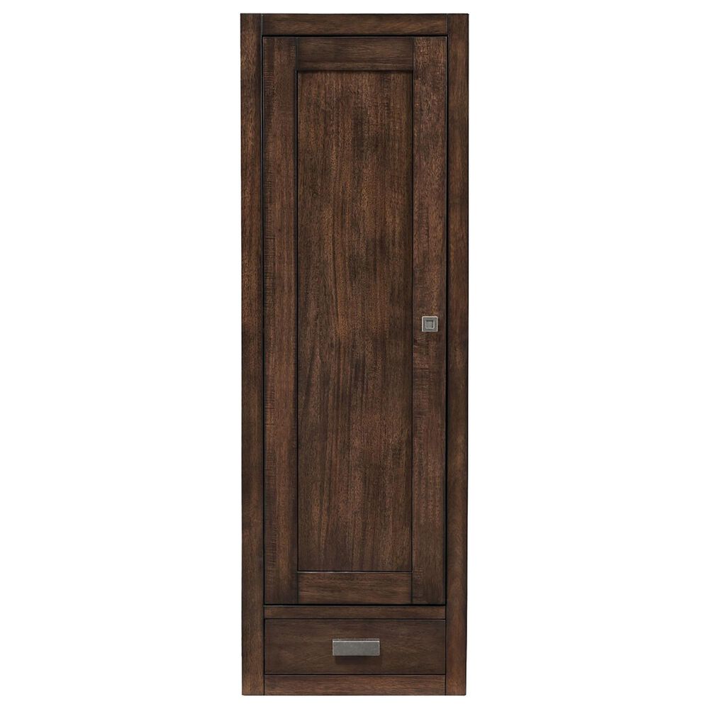 James Martin Addison 12" Petite Tower Hutch - Left in Mid Century Acacia, , large