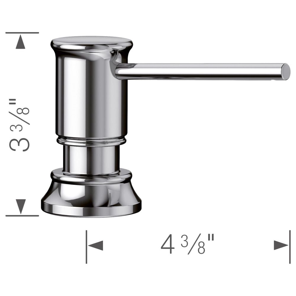 Blanco Empressa Soap Dispenser in Chrome, , large