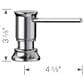 Blanco Empressa Soap Dispenser in Chrome, , large