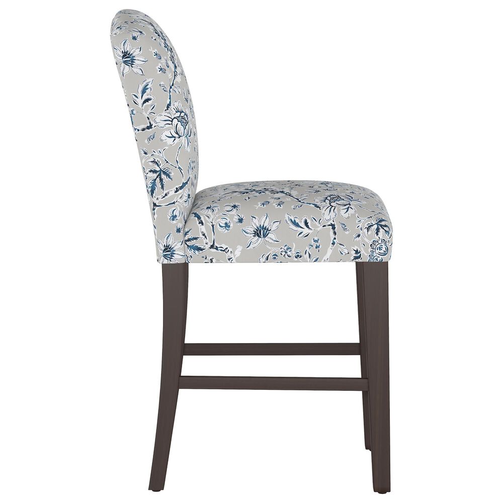 Skyline Furniture Counter Stool in Indian Blockprint Grey NFM