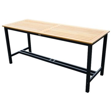 Three Birds Casual SoHo Narrow Counter Height Table in Black and Teak, , large