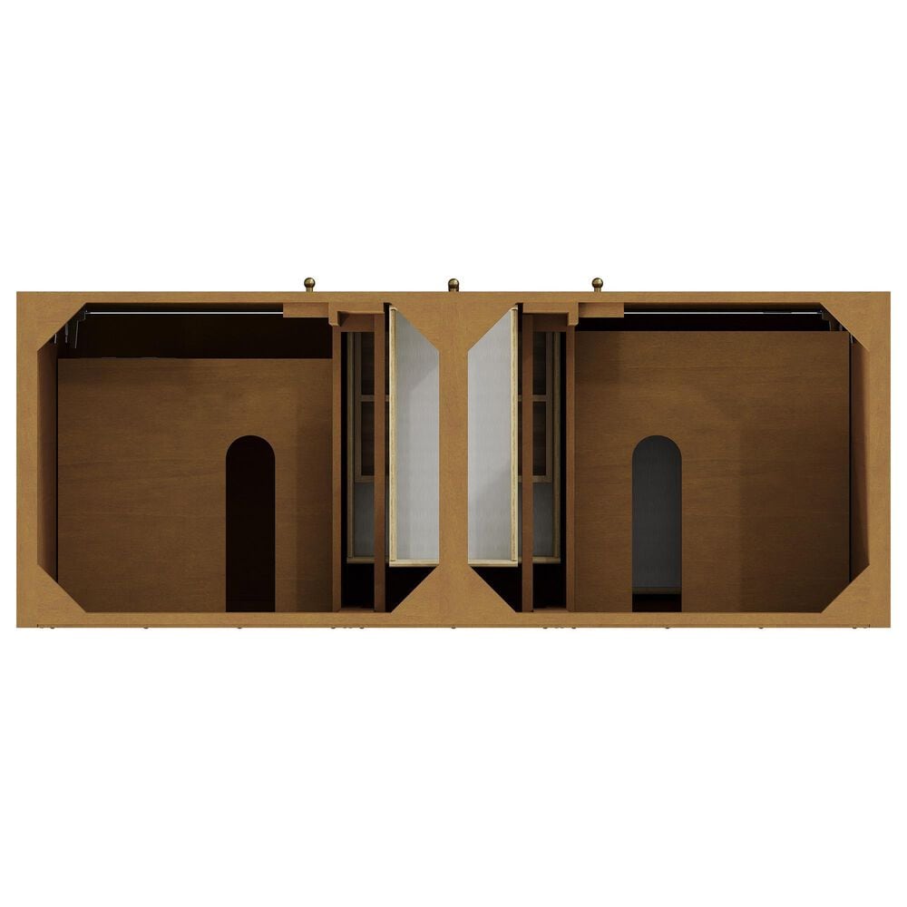 James Martin Hudson 60" Double Bathroom Vanity Cabinet in Honey Oak, , large