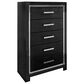 Signature Design by Ashley Kaydell 5 Drawer Chest in Dark Gray, , large