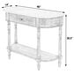 Butler Specialty Company Danielle Console Table in Grey and White Marble, , large